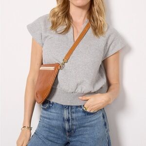 Evereve Nikki Short Sleeve Sweatshirt size XS